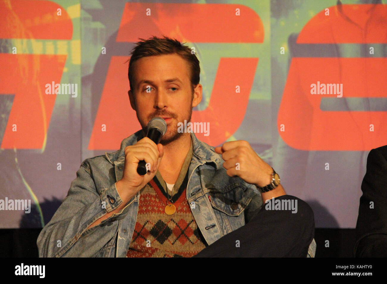 Ryan Gosling 09/24/2017 "Blade Runner 2049" Press Conference held at JW