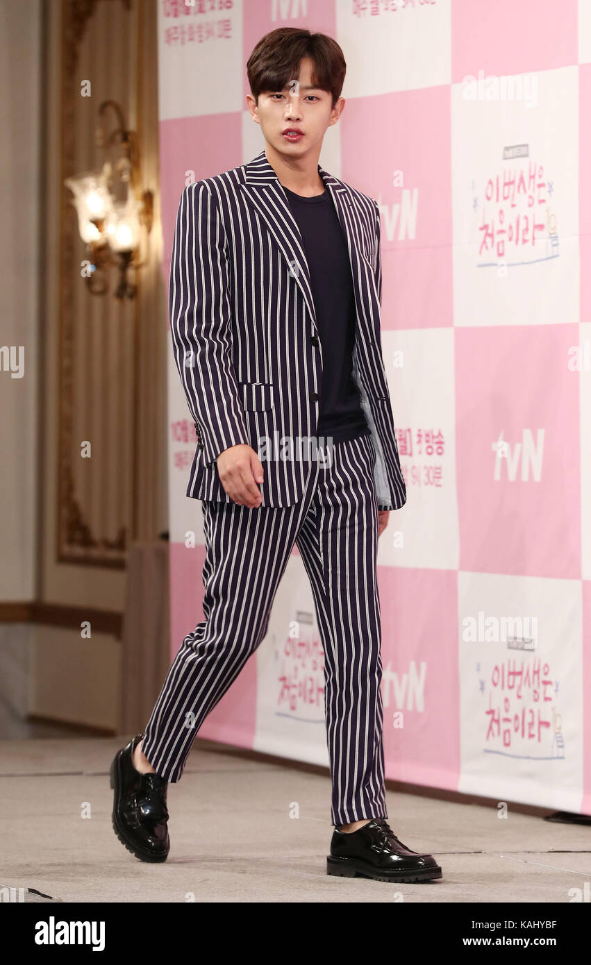 27th Sep, 2017. S. Korean actor Kim Min-suk South Korean actor Kim Min