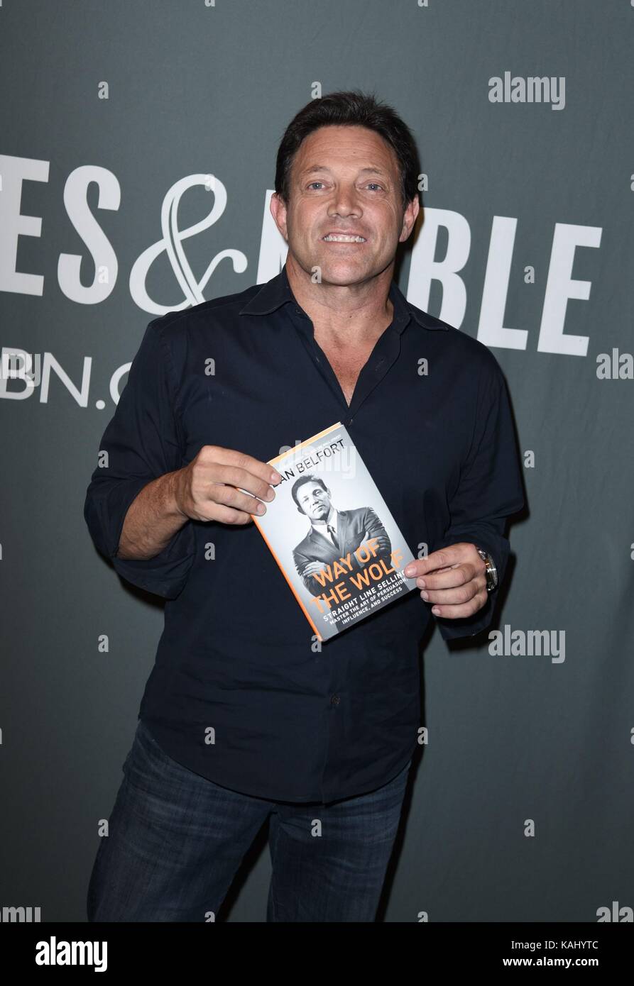 New York, NY, USA. 26th Sep, 2017. Jordan Belfort at in-store appearance  for Jordan Belfort Book Signing for WAY OF THE WOLF, Barnes and Noble Book  Store, New York, NY September 26,