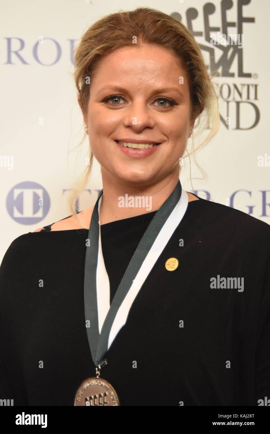 New York, New York, USA. 25th Sep, 2017. KIM CLIJSTERS at the Great