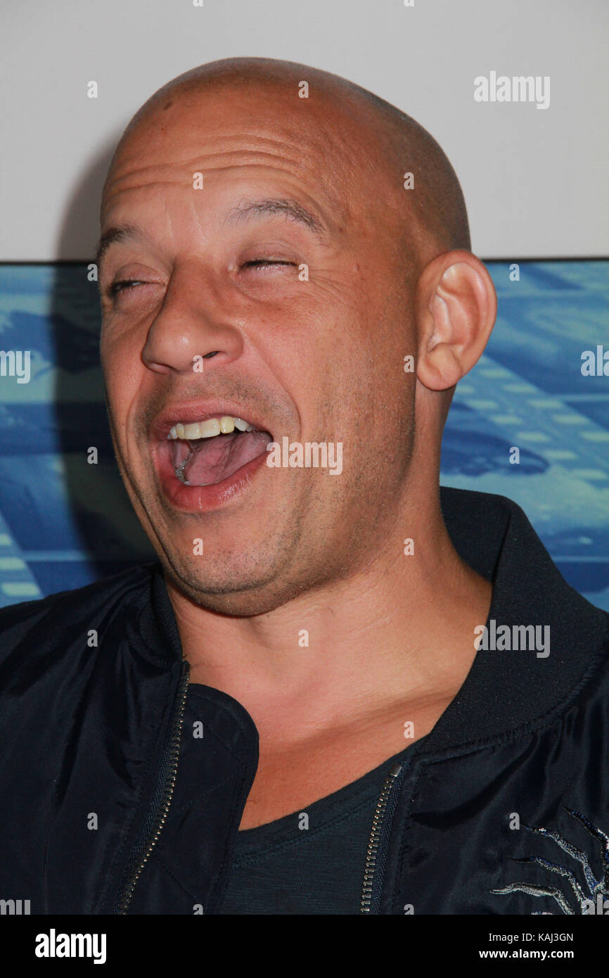 Los Angeles, USA. 26th Sep, 2017. Vin Diesel 09/26/2017 The Los Angeles