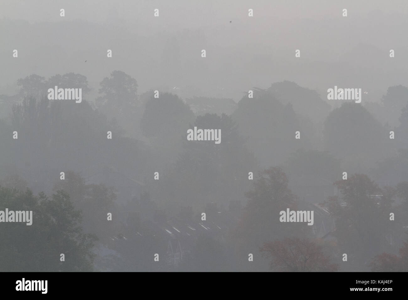 London, UK. 27th Sep, 2017. UK Weather. Wimbledon landscape and