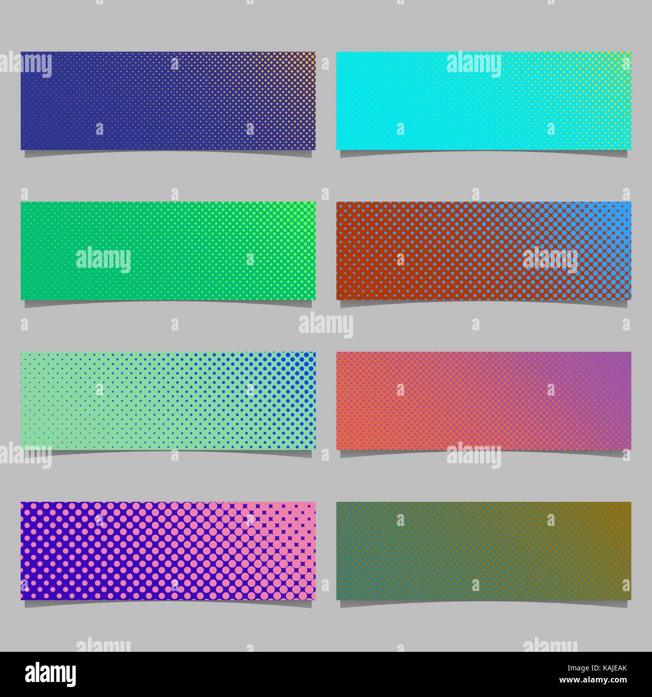 Digital abstract halftone dot pattern banner template background design ...