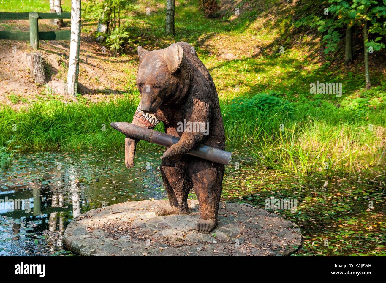 Wojtek "the Soldier Bear" statue. Centre for education and regional