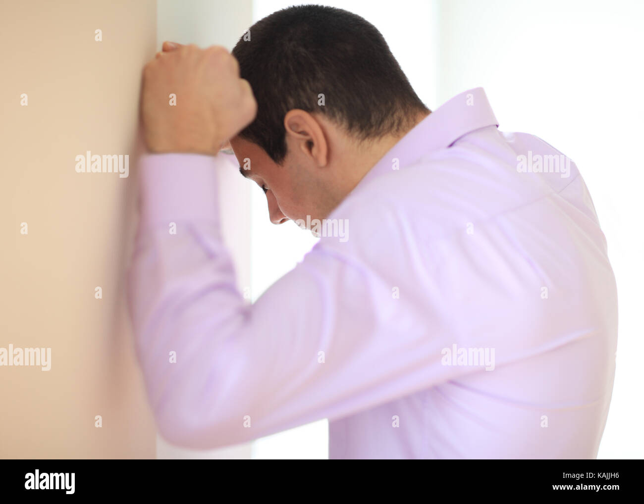 Stressed despair business man Stock Photo