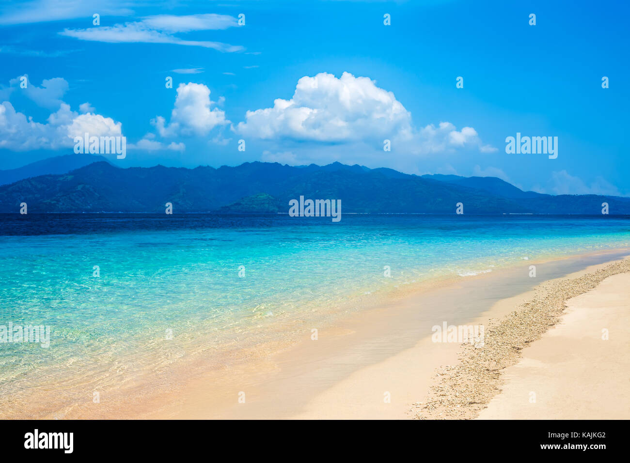 Beautiful tropical beach and sea. Vacation Stock Photo