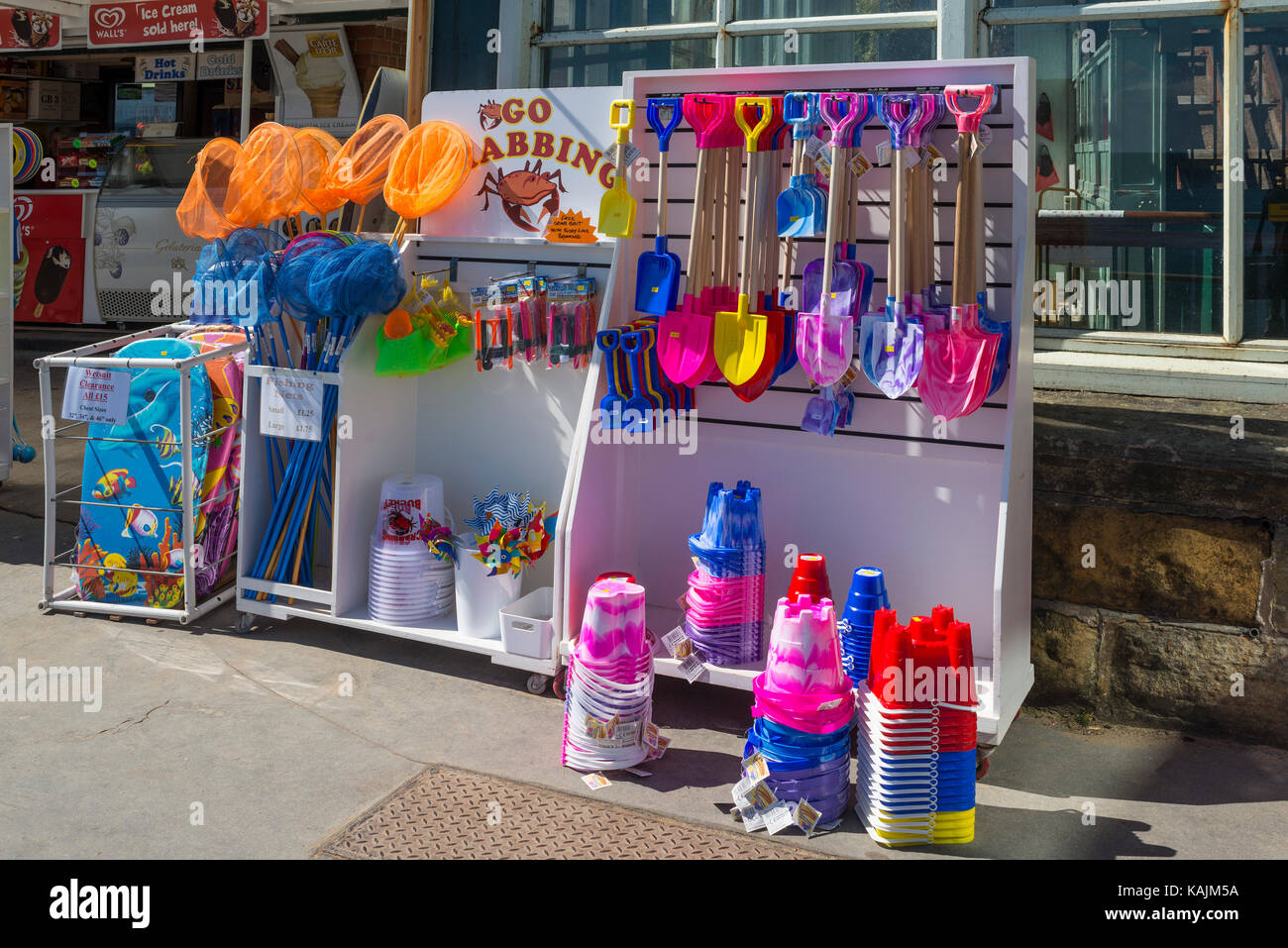 Buckets, Spades and Other Beach Equipment for sale Stock Photo Alamy