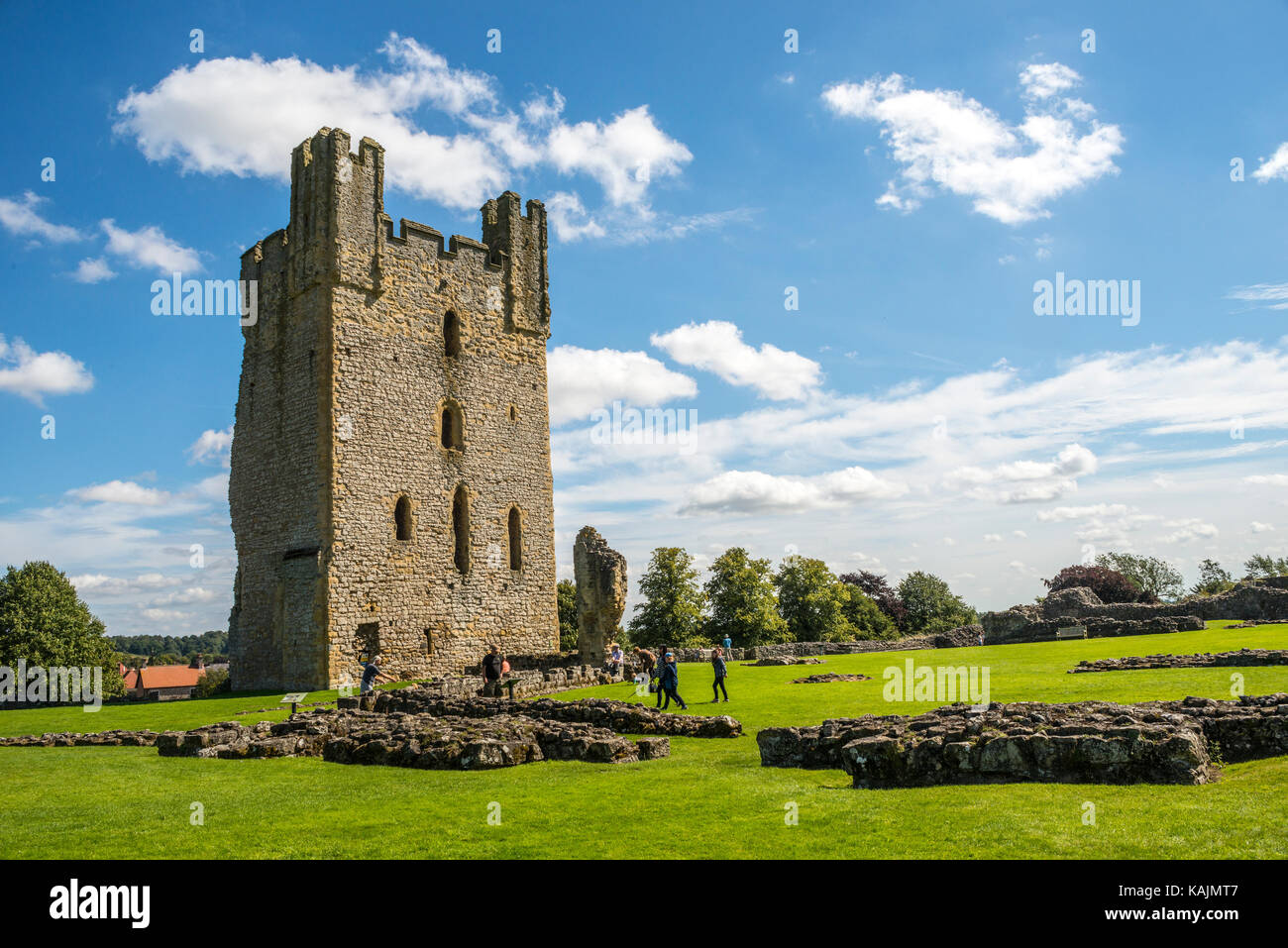 Helmsley Castle, Helmsley, North Yorkshire Stock Photo