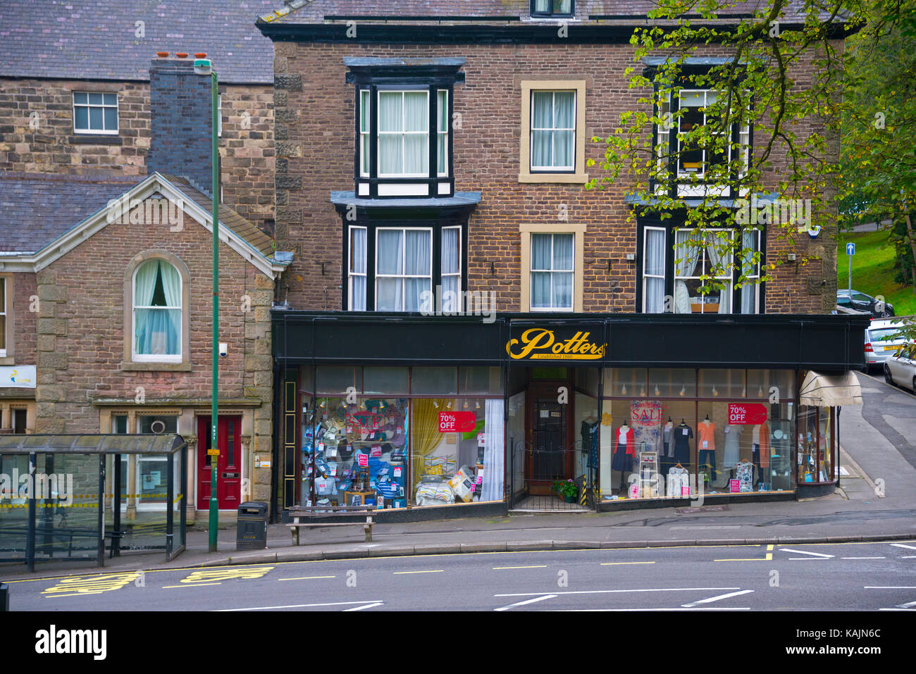 Potters, Menswear & Womenswear, Buxton, Derbyshire Stock Photo