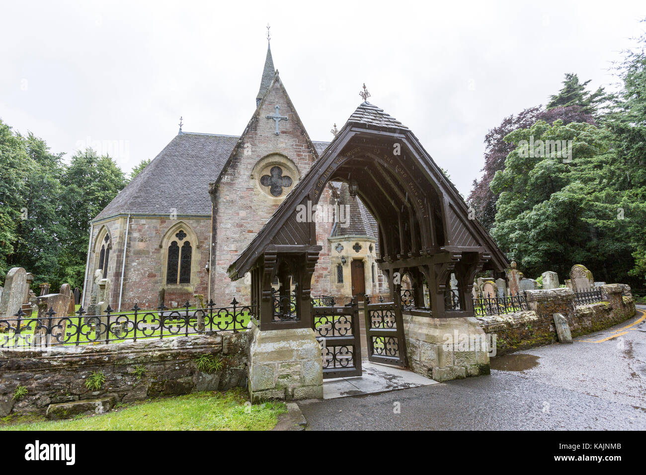 Luss Parish Church, Luss, on the west bank of Loch Lomond., Argyll & Bute, Scotland, UK Stock Photo