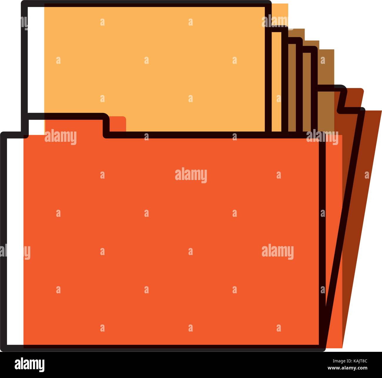 Folder document symbol Stock Vector Image & Art Alamy