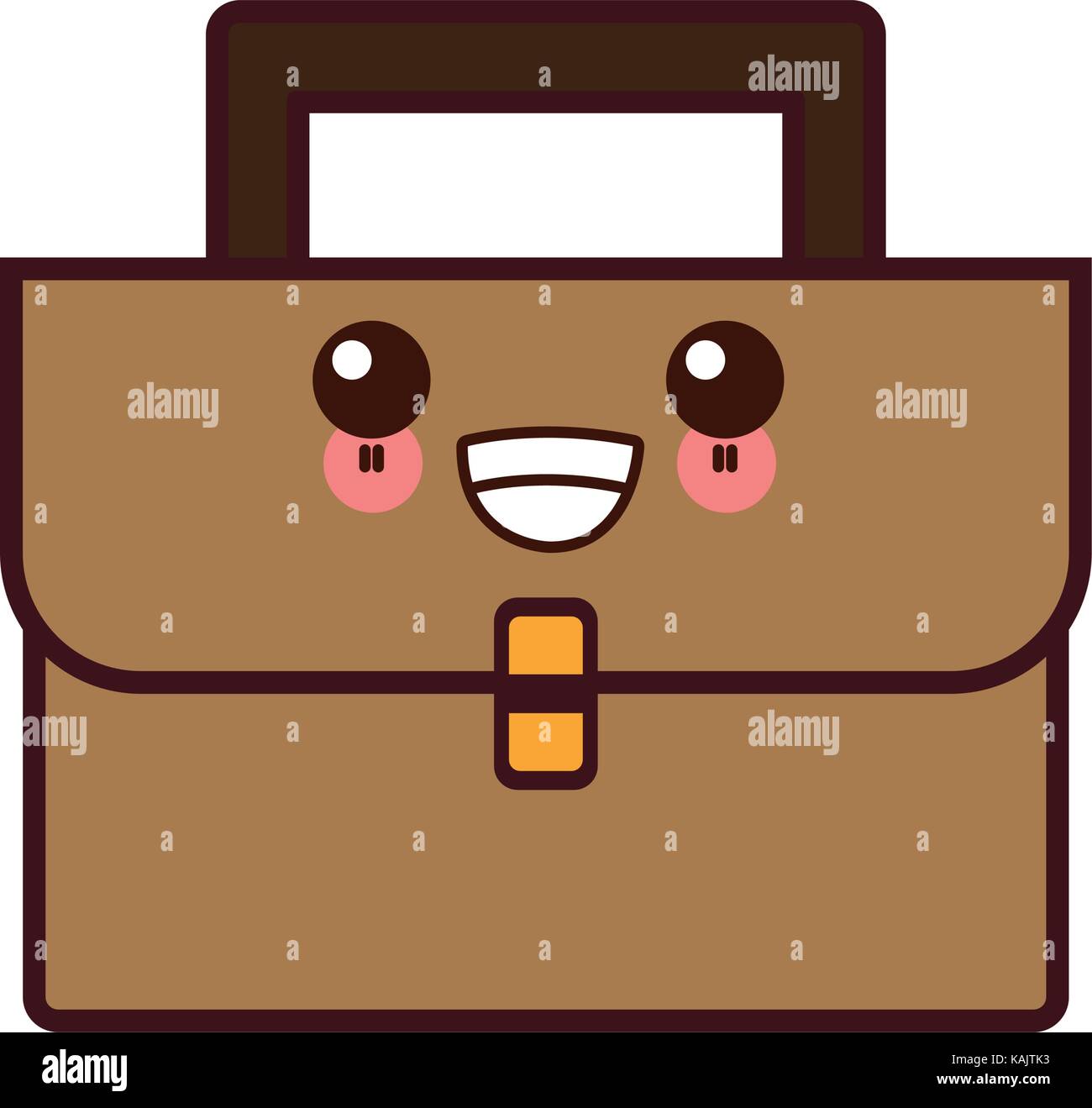 Business briefcase symbol kawaii cartoon Stock Vector Image & Art Alamy
