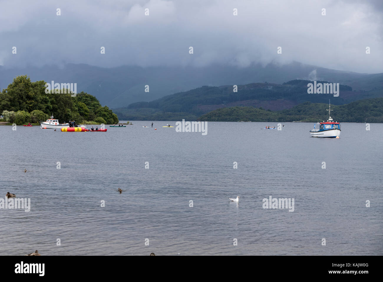 Luss, on the west bank of Loch Lomond., Argyll & Bute, Scotland, UK