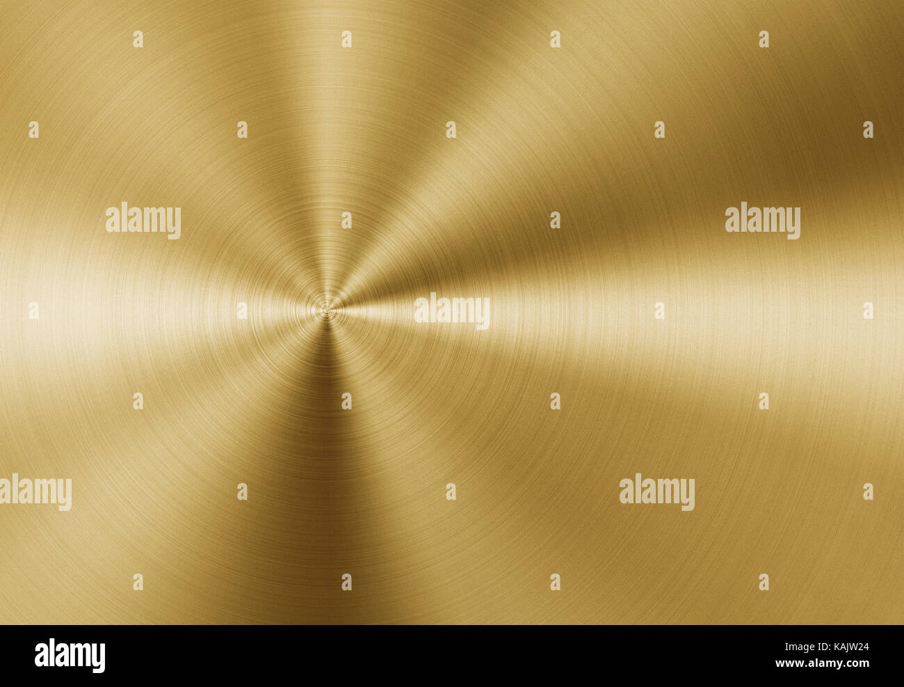 Shiny circular golden metal background Stock Photo
