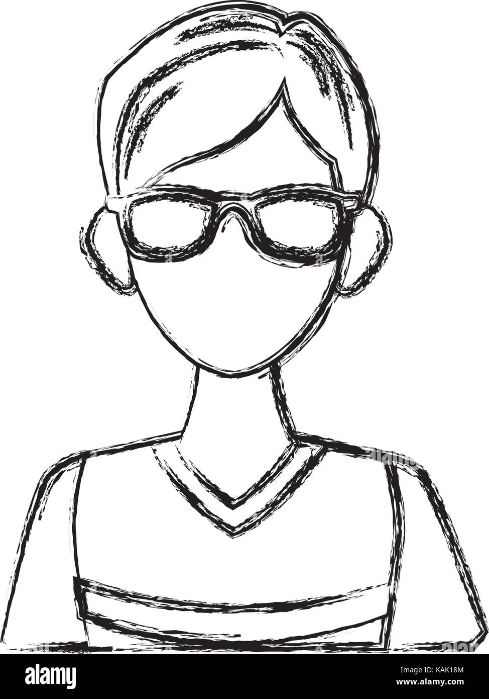 Young man with sunglasses cartoon Stock Vector Image & Art Alamy