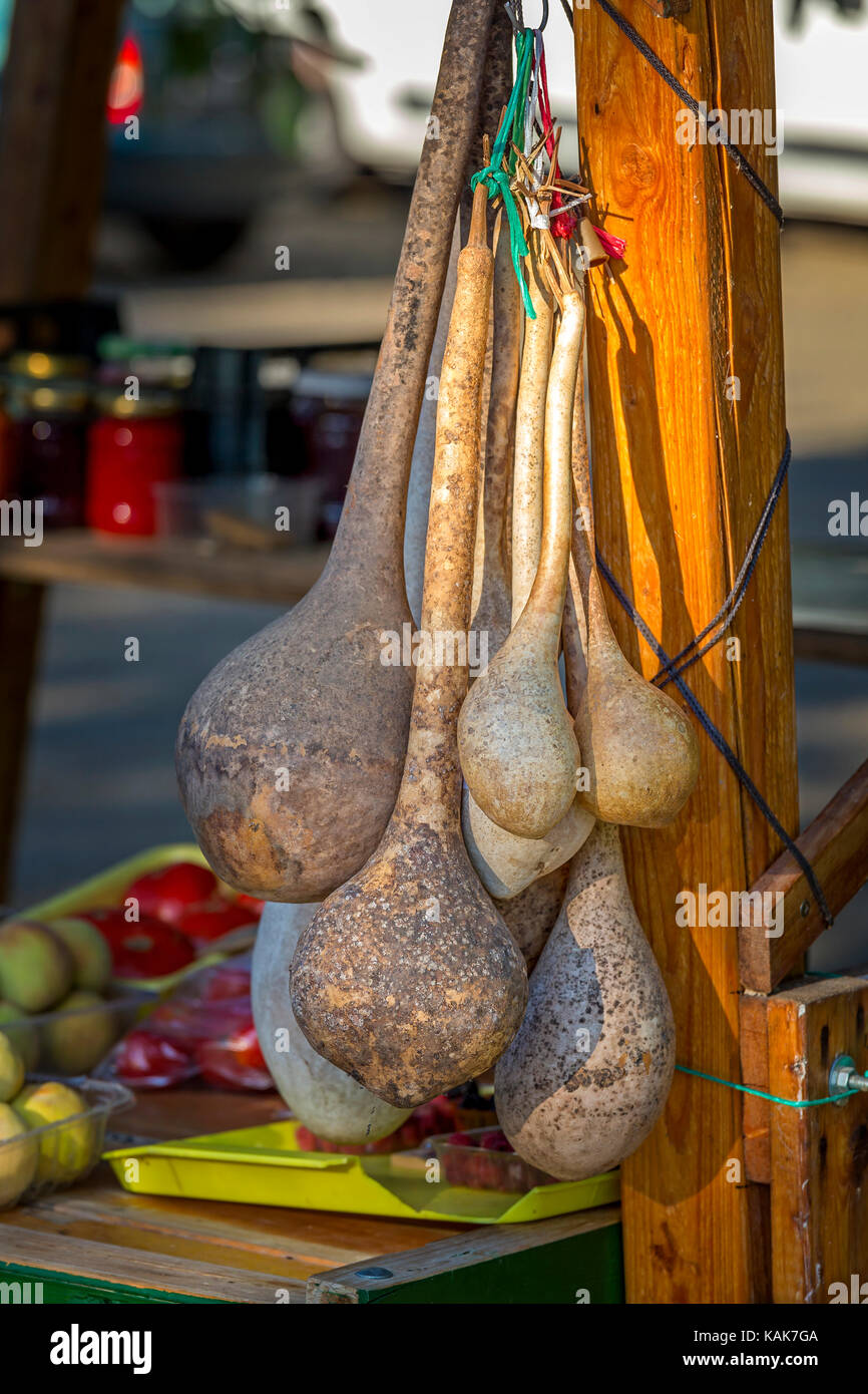 Calabash on the market for sale Stock Photo Alamy