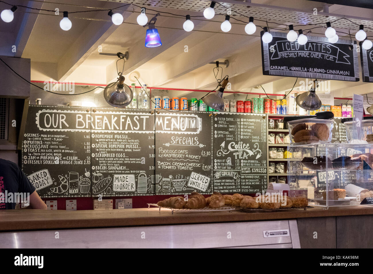 Peerieshop Cafe coffee shop, Lerwick, Shetland Islands, Scotland, UK Stock Photo