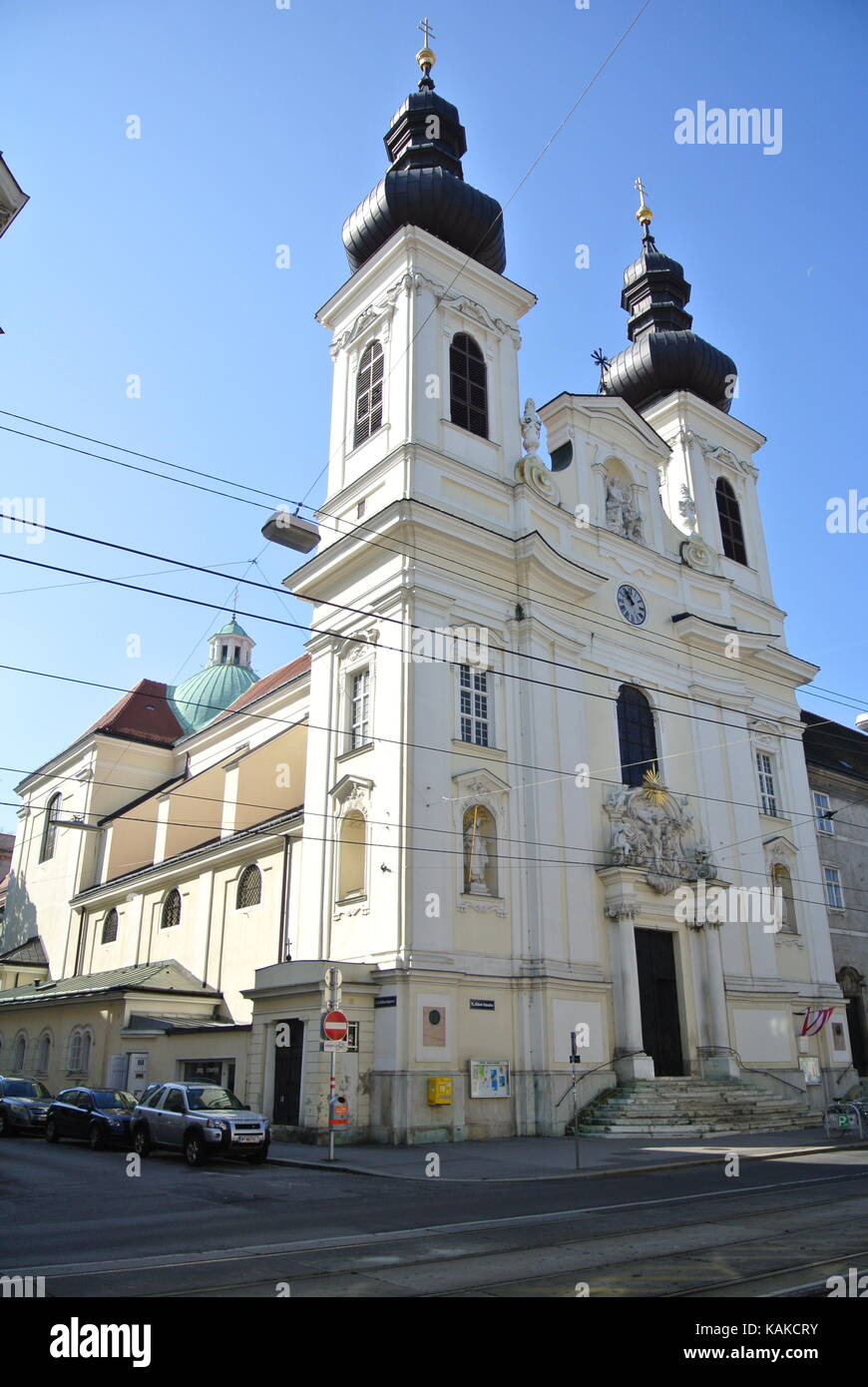View of entrance to the church 