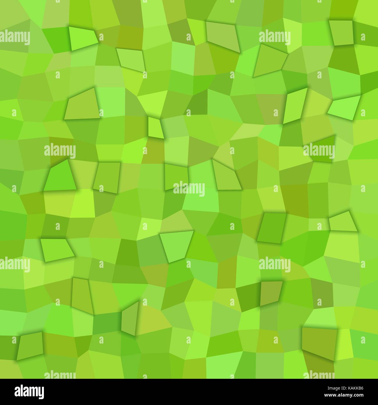 Green rectangle tiled mosaic pattern background with 3d effect Stock Vector