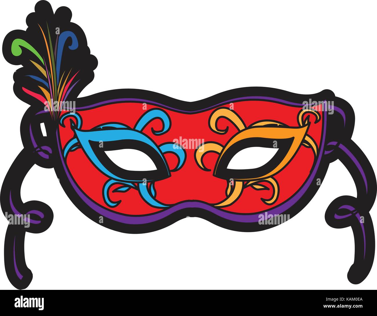 Isolated carnival mask Stock Vector Image & Art - Alamy