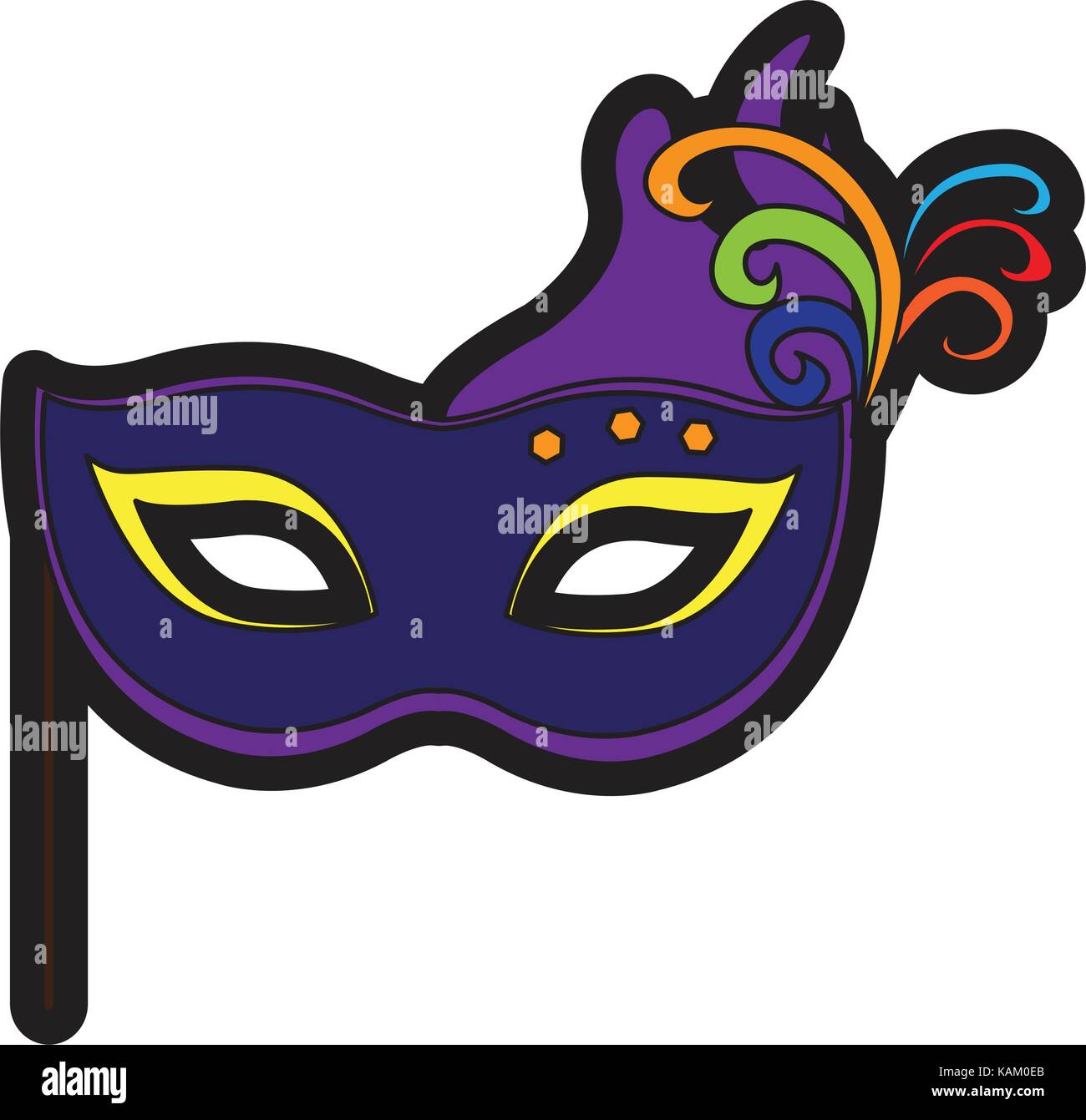 Isolated carnival mask Stock Vector Image & Art - Alamy