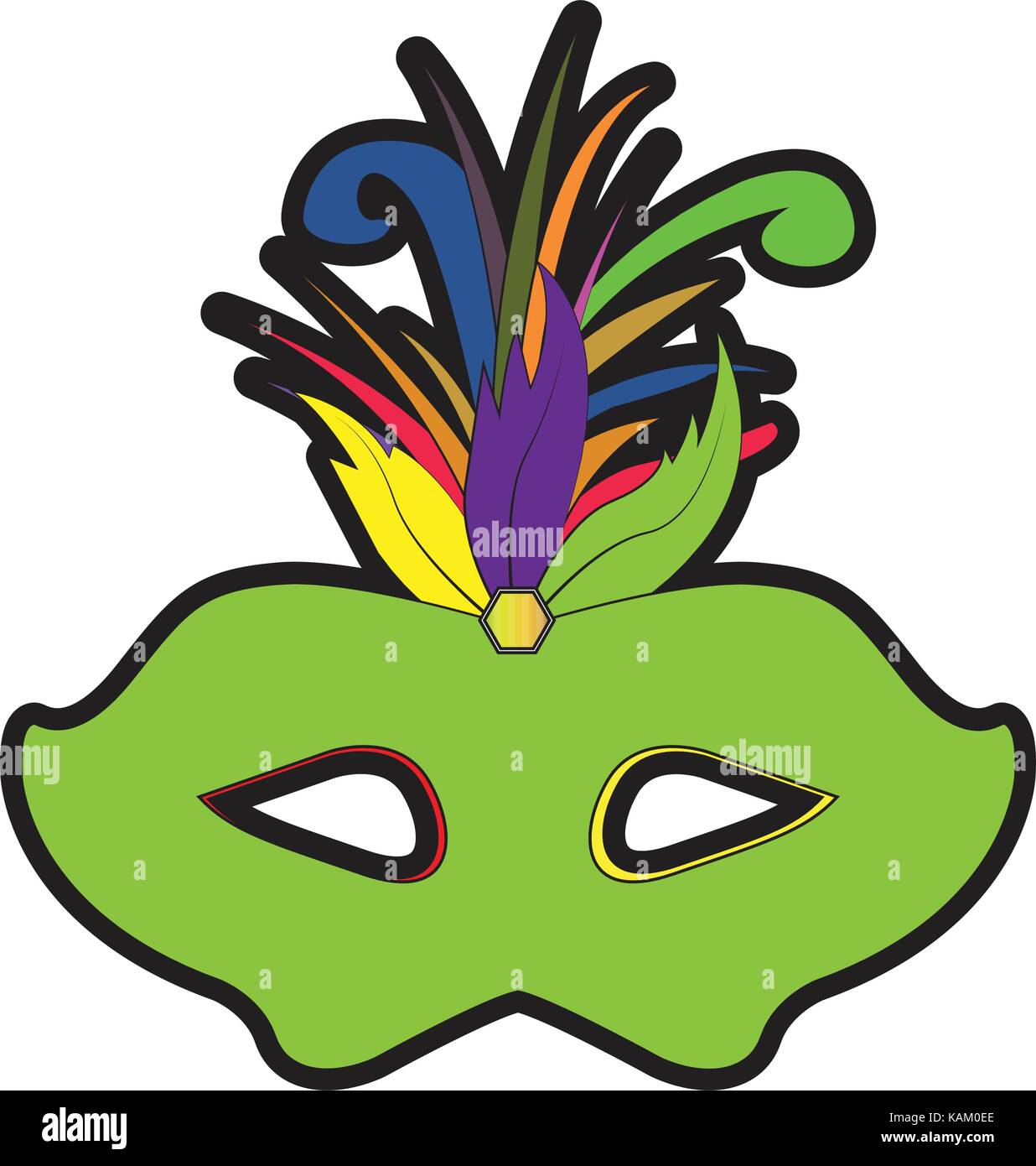Isolated carnival mask Stock Vector Image & Art - Alamy