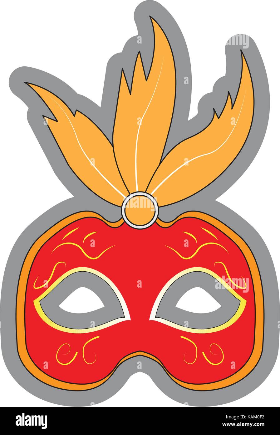 Isolated carnival mask Stock Vector Image & Art - Alamy