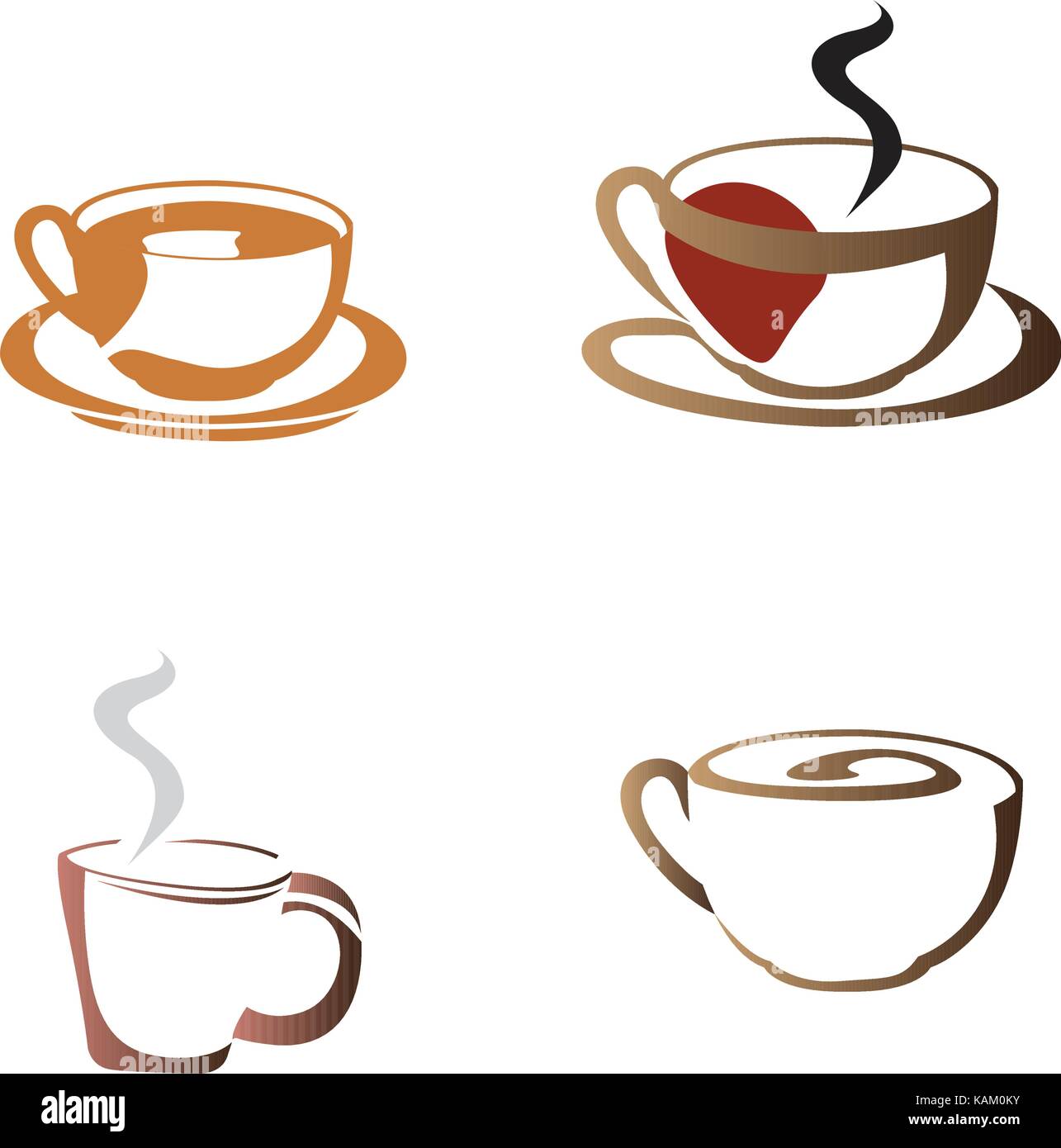 Set of coffee logos Stock Vector Image & Art Alamy