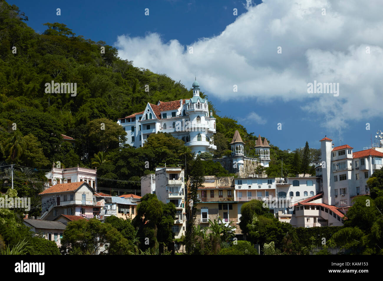 Houses, Santa Teresa, Rio de Janeiro, Brazil, South America Stock Photo