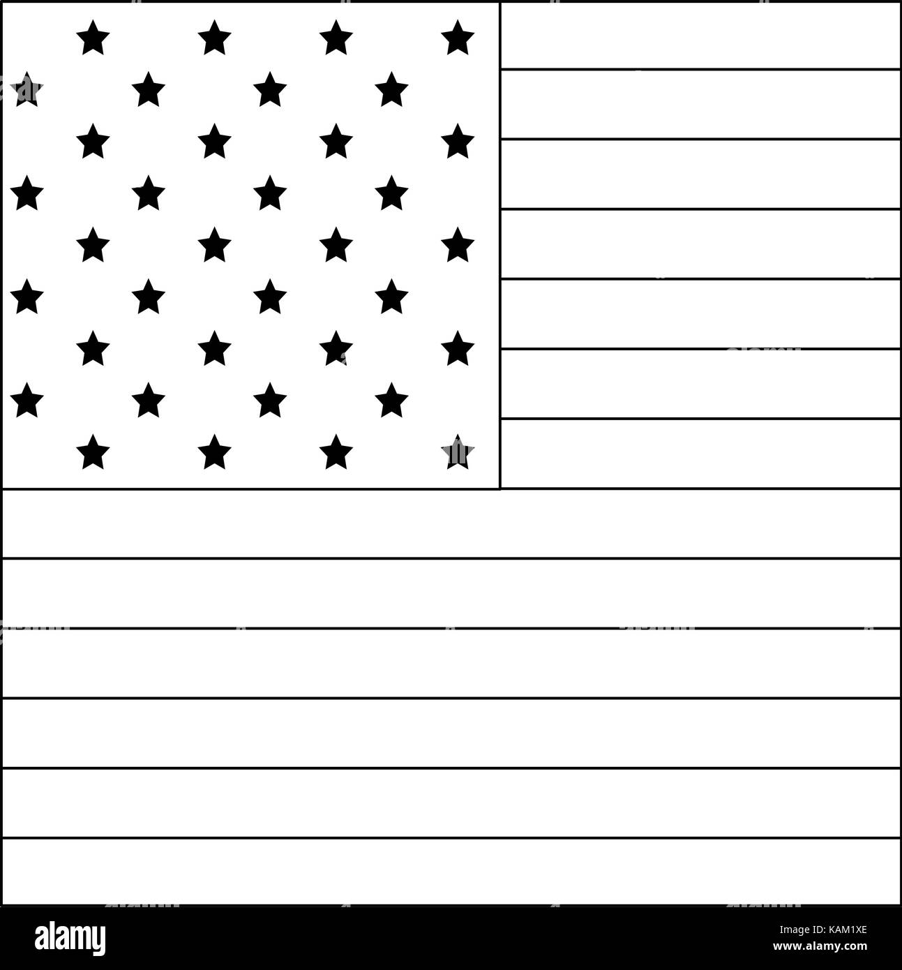 United States Flag Black and White Stock Photos & Images - Alamy