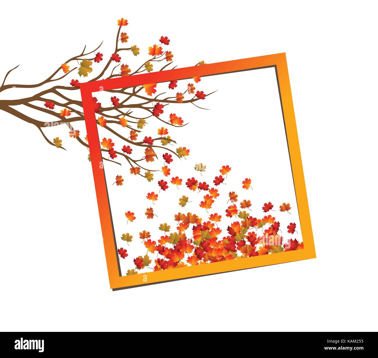 Autumn background with colorful leaves Stock Vector Image & Art - Alamy