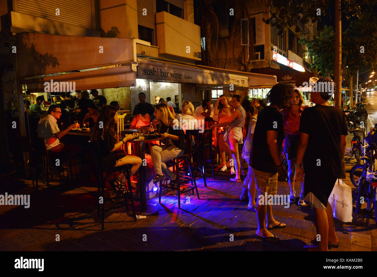 Kanki Sushi Wine Bar in TelAviv Stock Photo Alamy