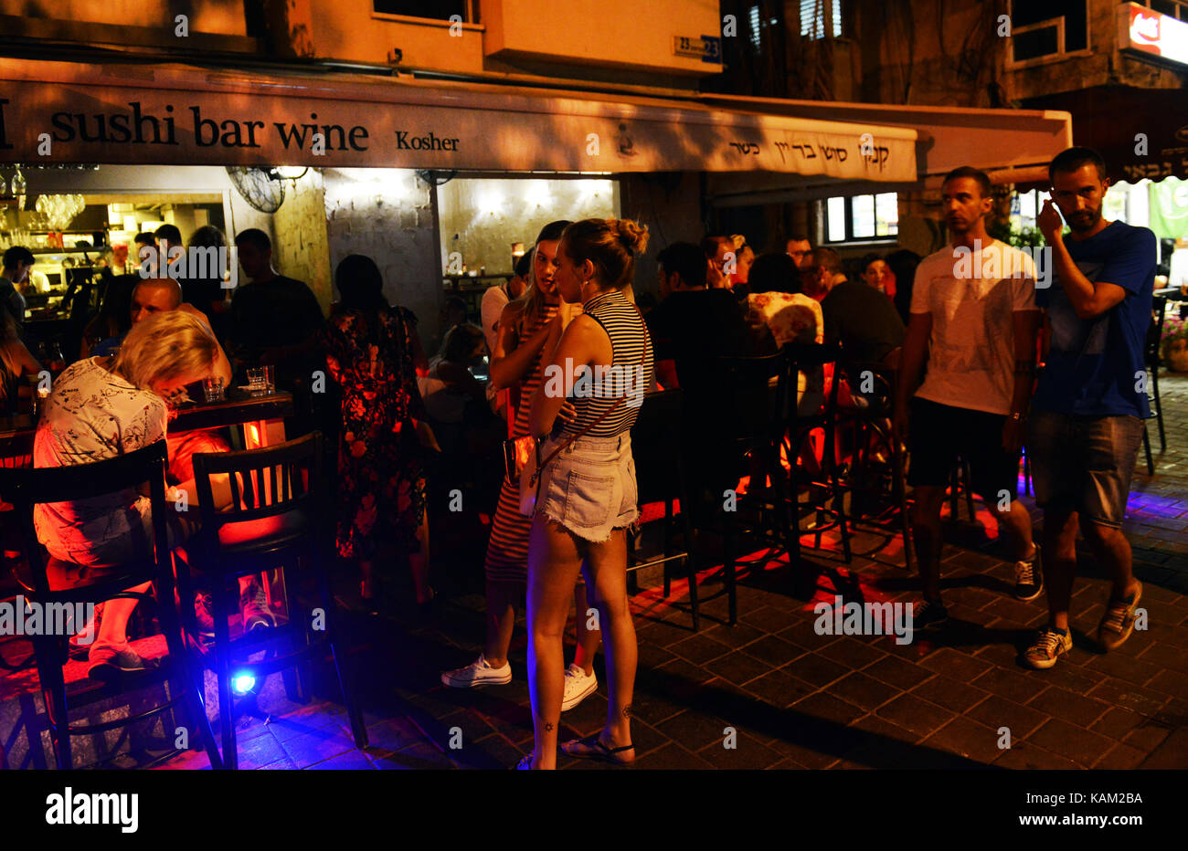 Kanki Sushi Wine Bar in TelAviv Stock Photo Alamy