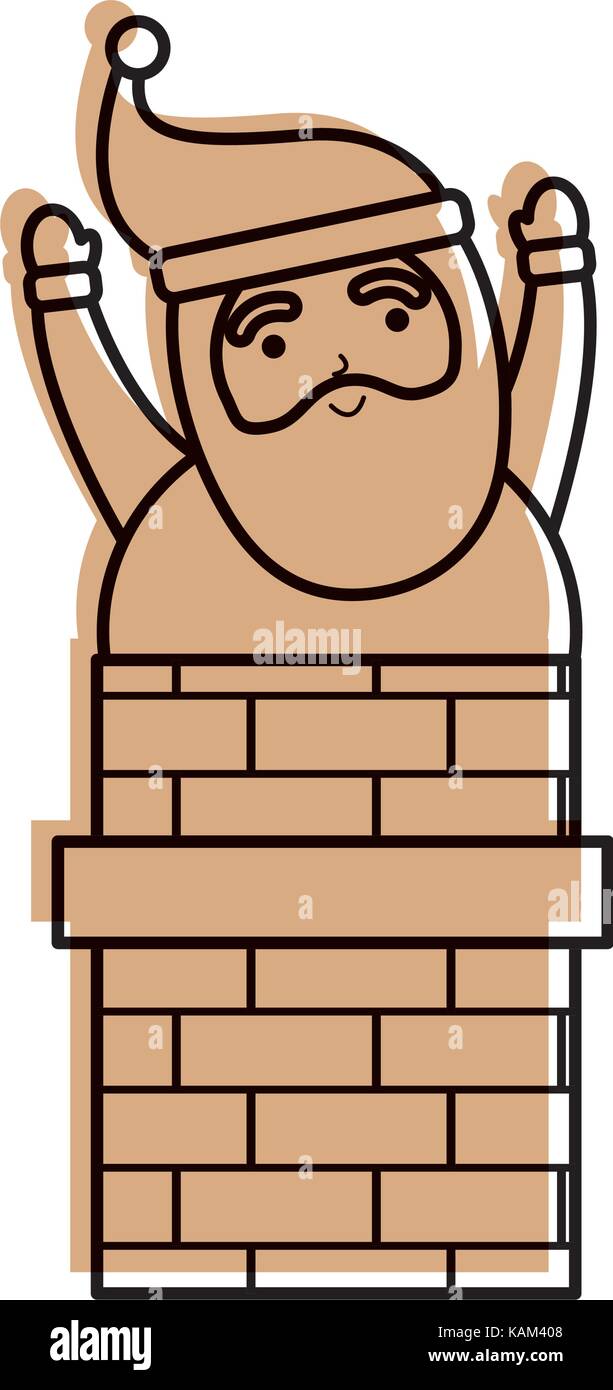 Santa claus in chimney isolated hi-res stock photography and images - Alamy