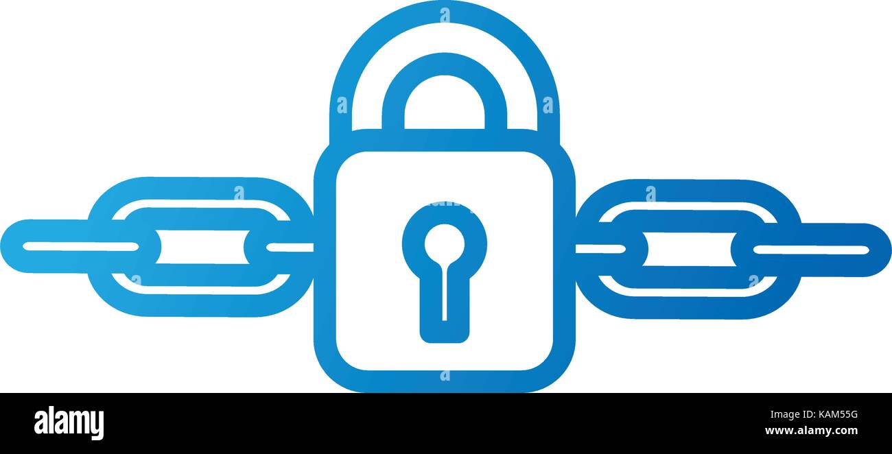 lock password protected chain digital concept Stock Vector Image & Art ...