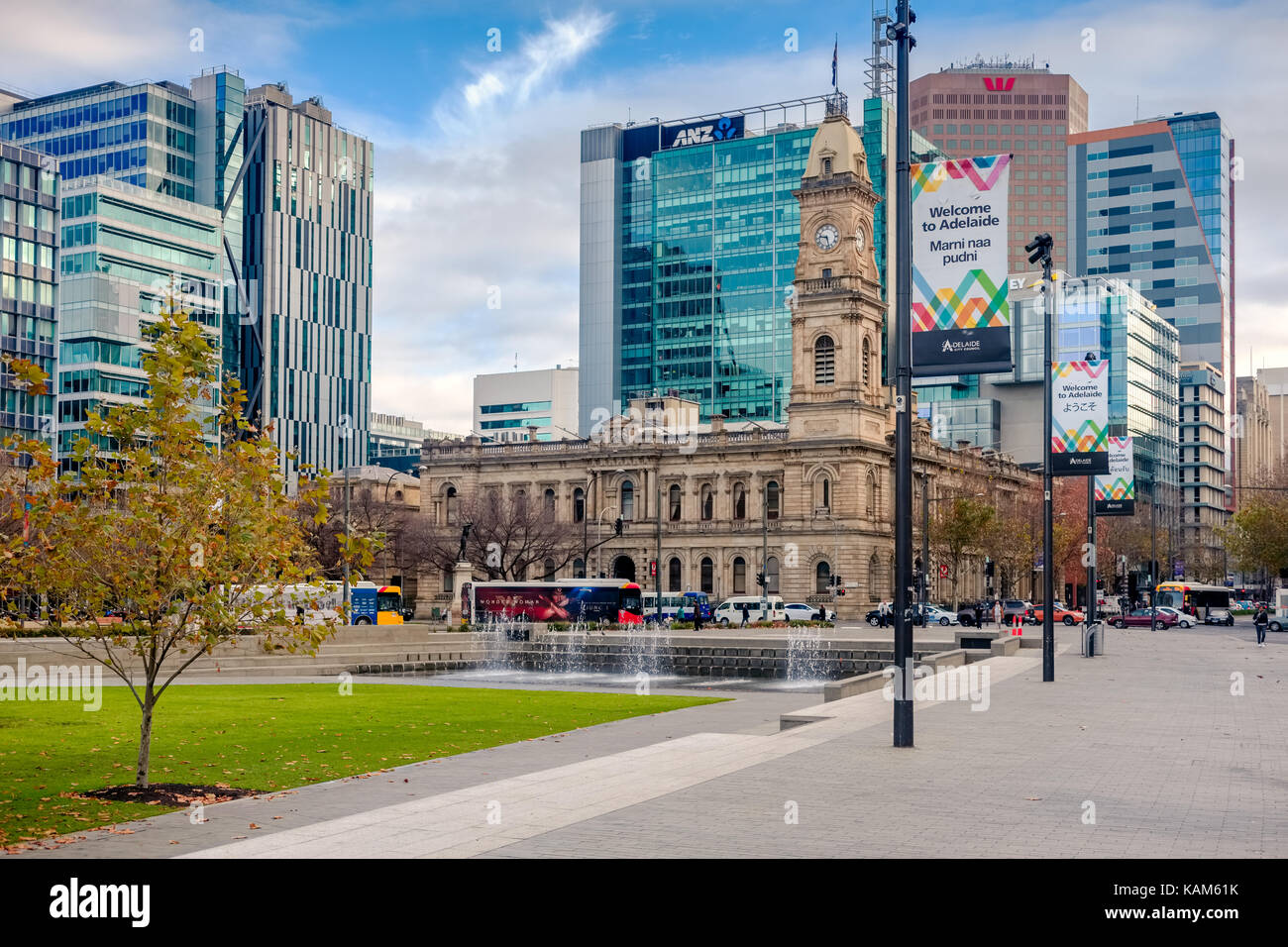 Adelaide, Australia June 28, 2017 Victoria Square viewed from South