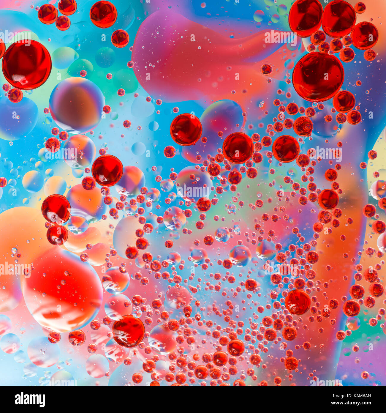 beautiful abstract colourful background, oil on water surface Stock Photo