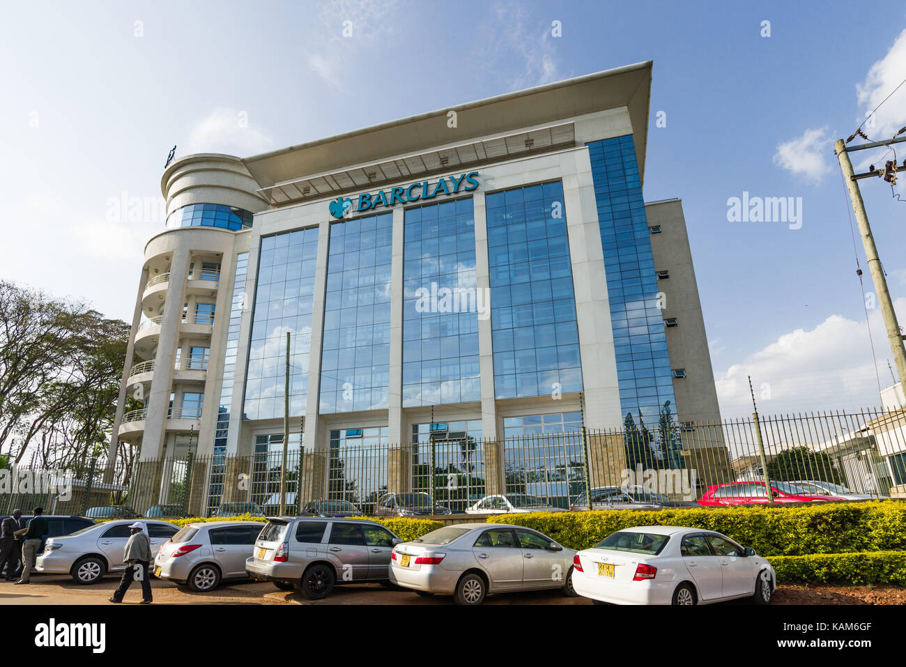 Barclays Bank Headquarters building exterior on Waiyaki Way, Nairobi, Kenya Stock Photo