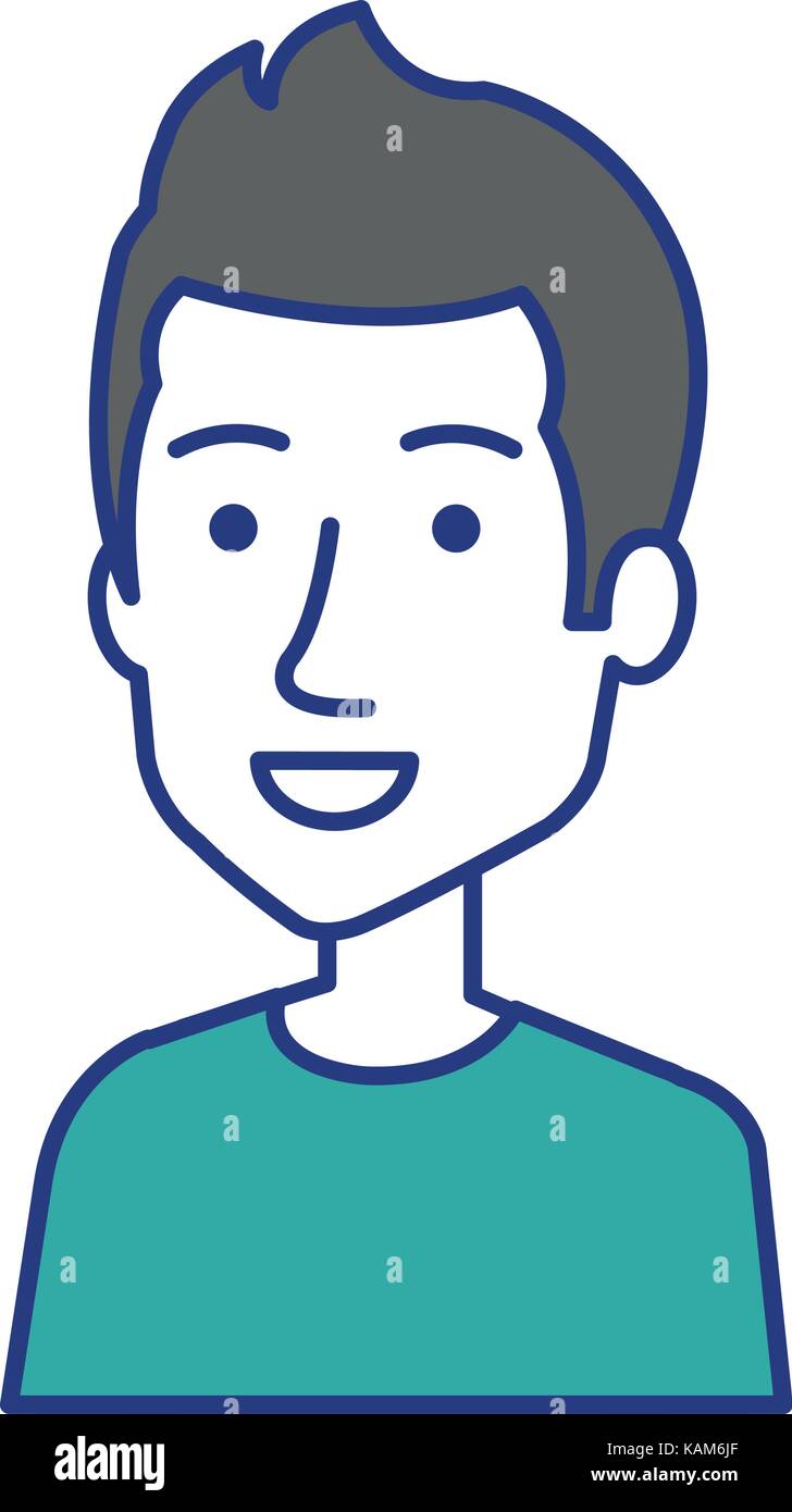 young man avatar character vector illustration design Stock Vector ...