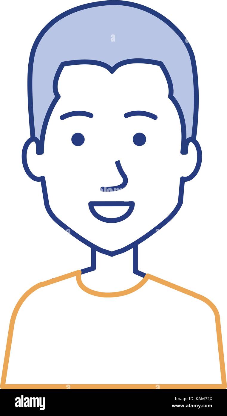 young man avatar character vector illustration design Stock Vector ...