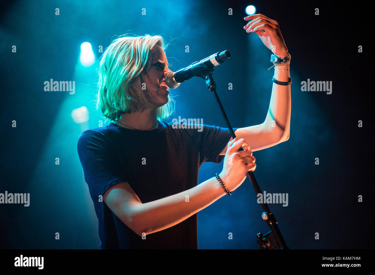 The Norwegian folk pop singer and musician Dagny performs a live concert at  the Norwegian music festival Trondheim Calling 2016. Norway, 05/02 2016  Stock Photo - Alamy