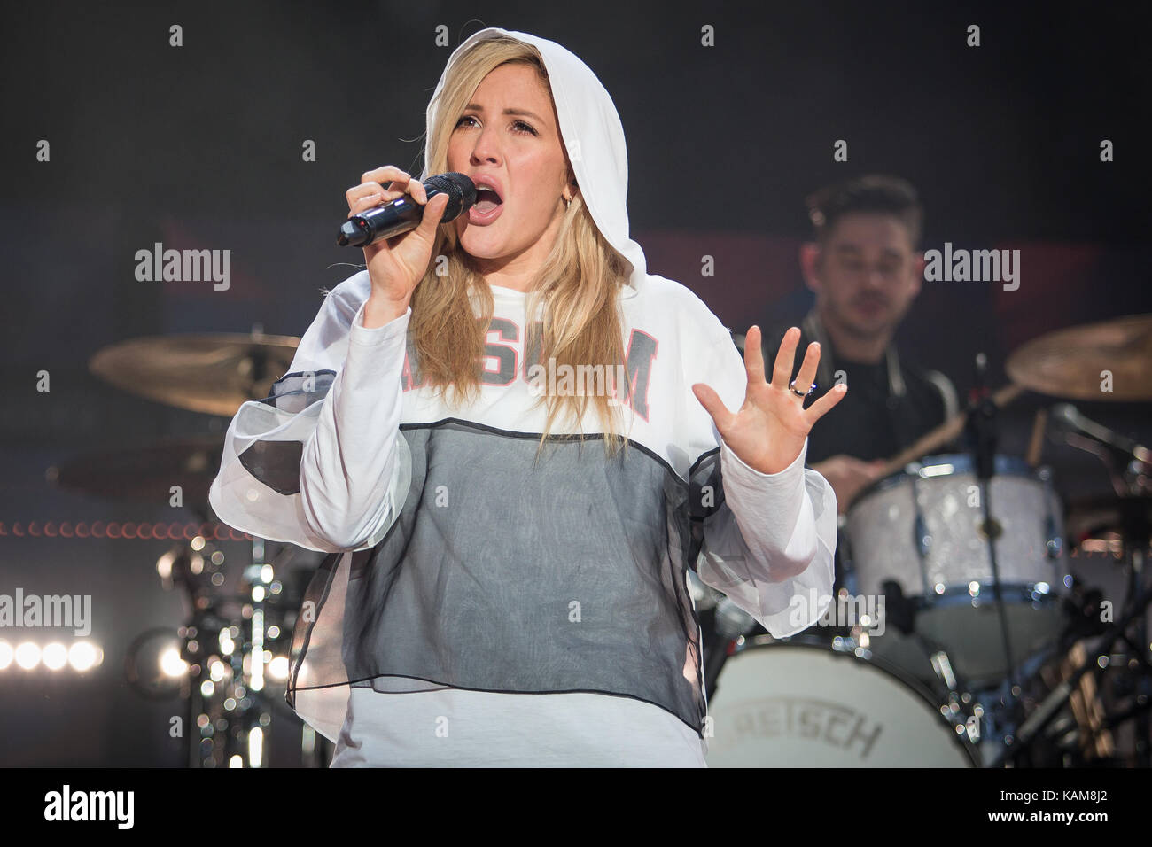The English singer and songwriter Ellie Goulding performs a live concert during the Norwegian