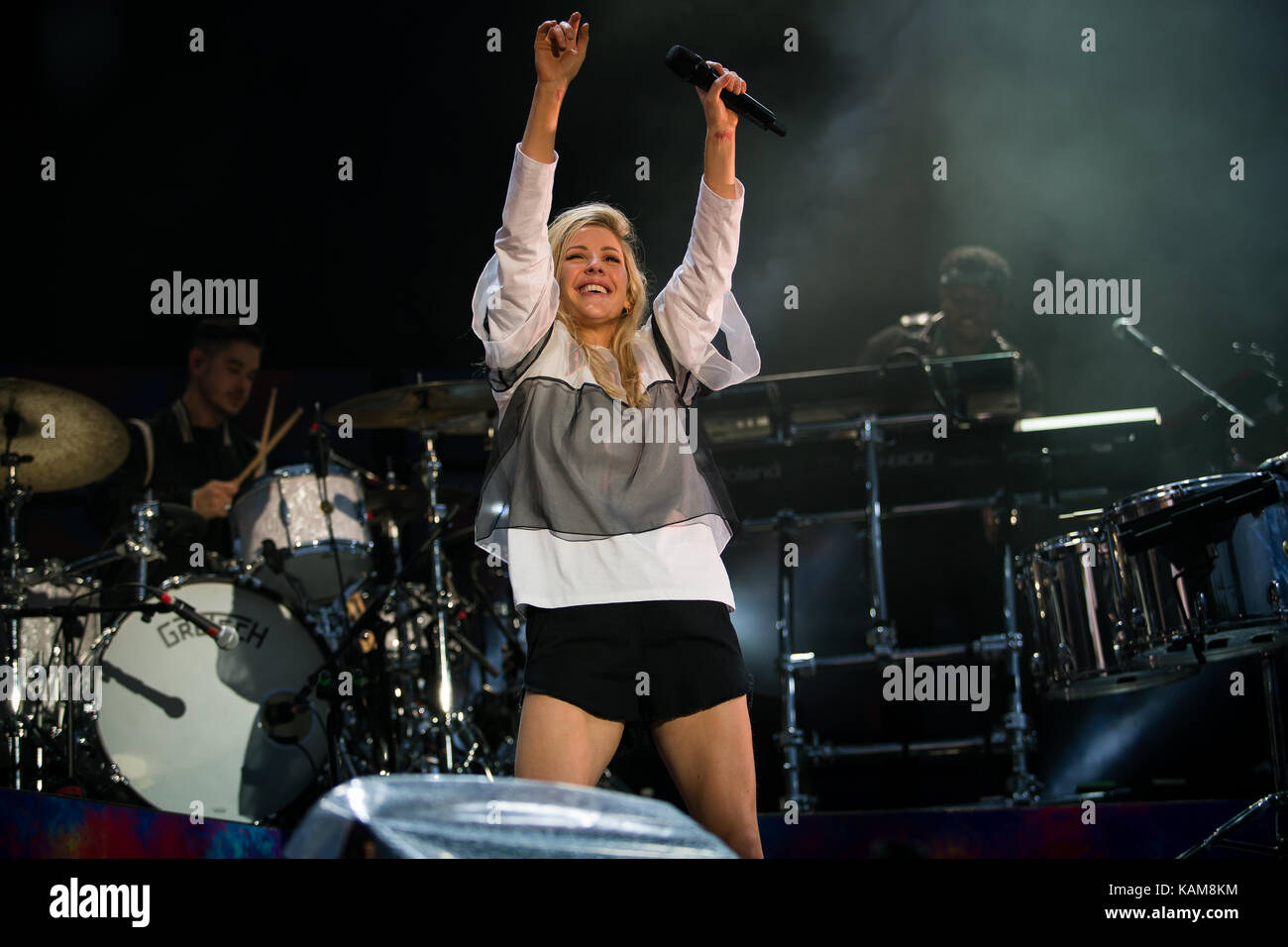 The English singer and songwriter Ellie Goulding performs a live concert during the Norwegian