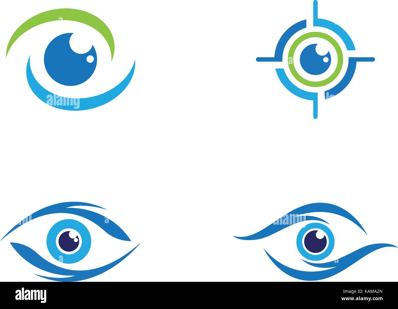 Branding Identity Corporate Eye Care vector logo design Stock Vector ...
