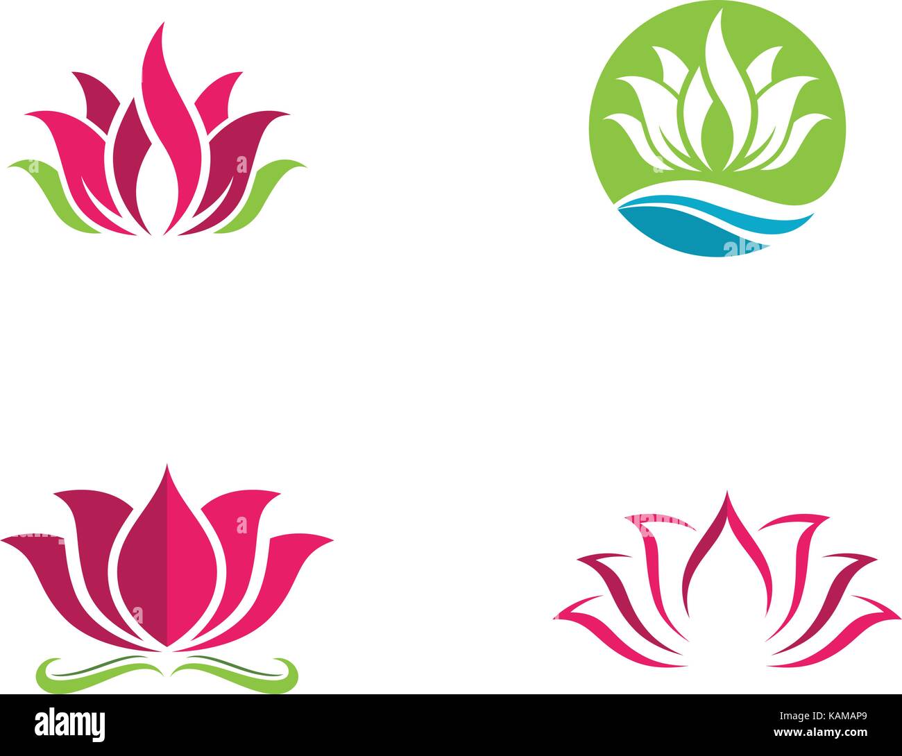 Beauty Vector flowers design logo Template icon Stock Vector Image ...