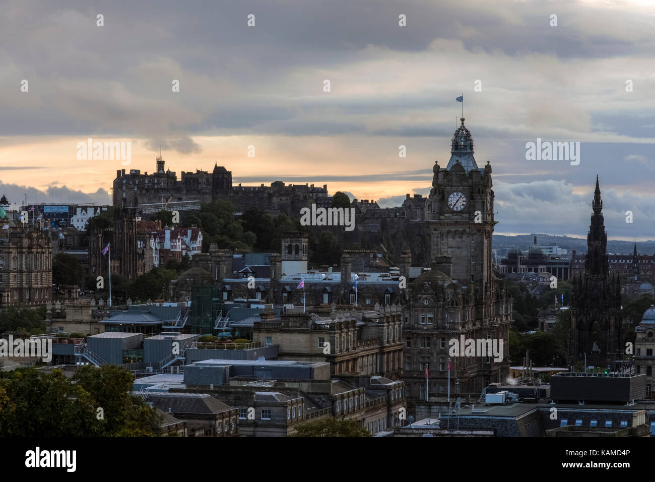Calton Hill, Edinburgh, Lothian, Scotland, United Kingdom Stock Photo