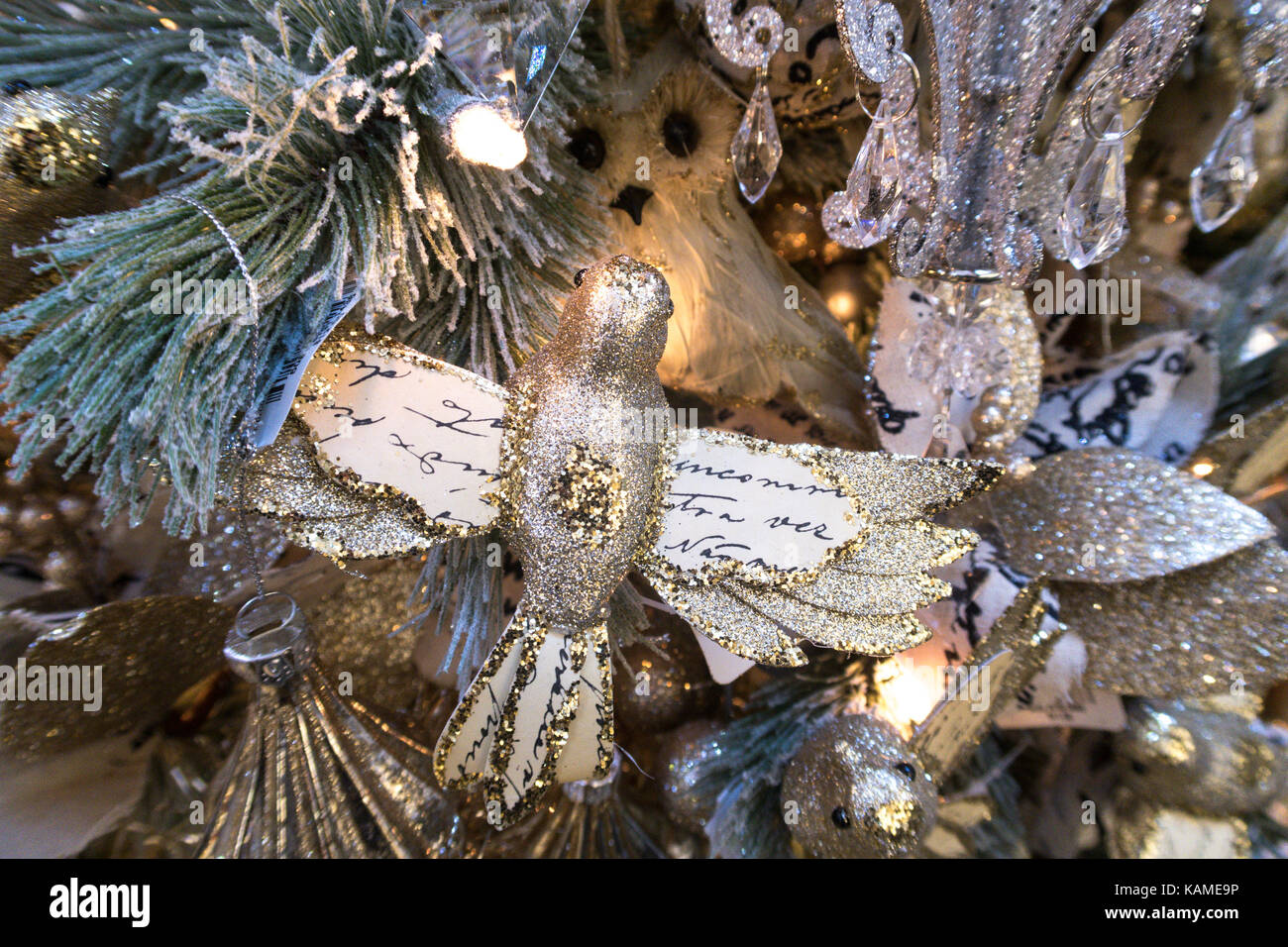 Christmas Tree Ornaments, USA Stock Photo - Alamy
