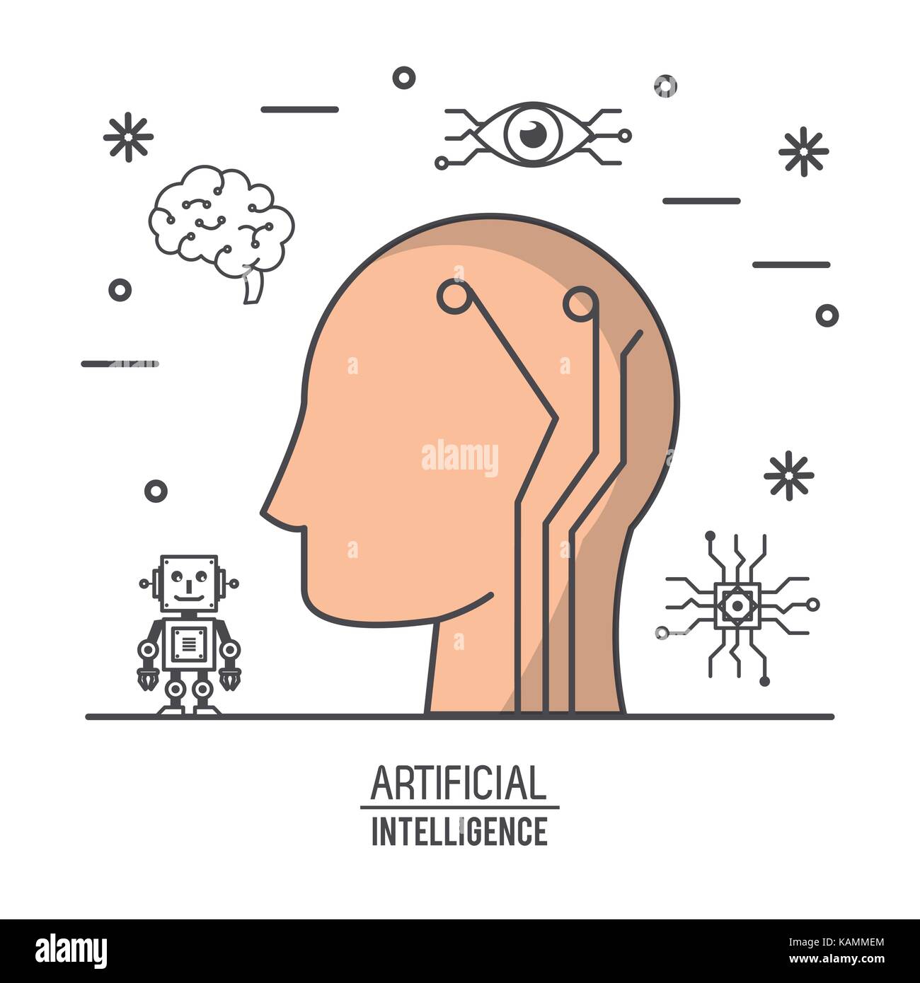 Artificial intelligence technology Stock Vector Image & Art - Alamy