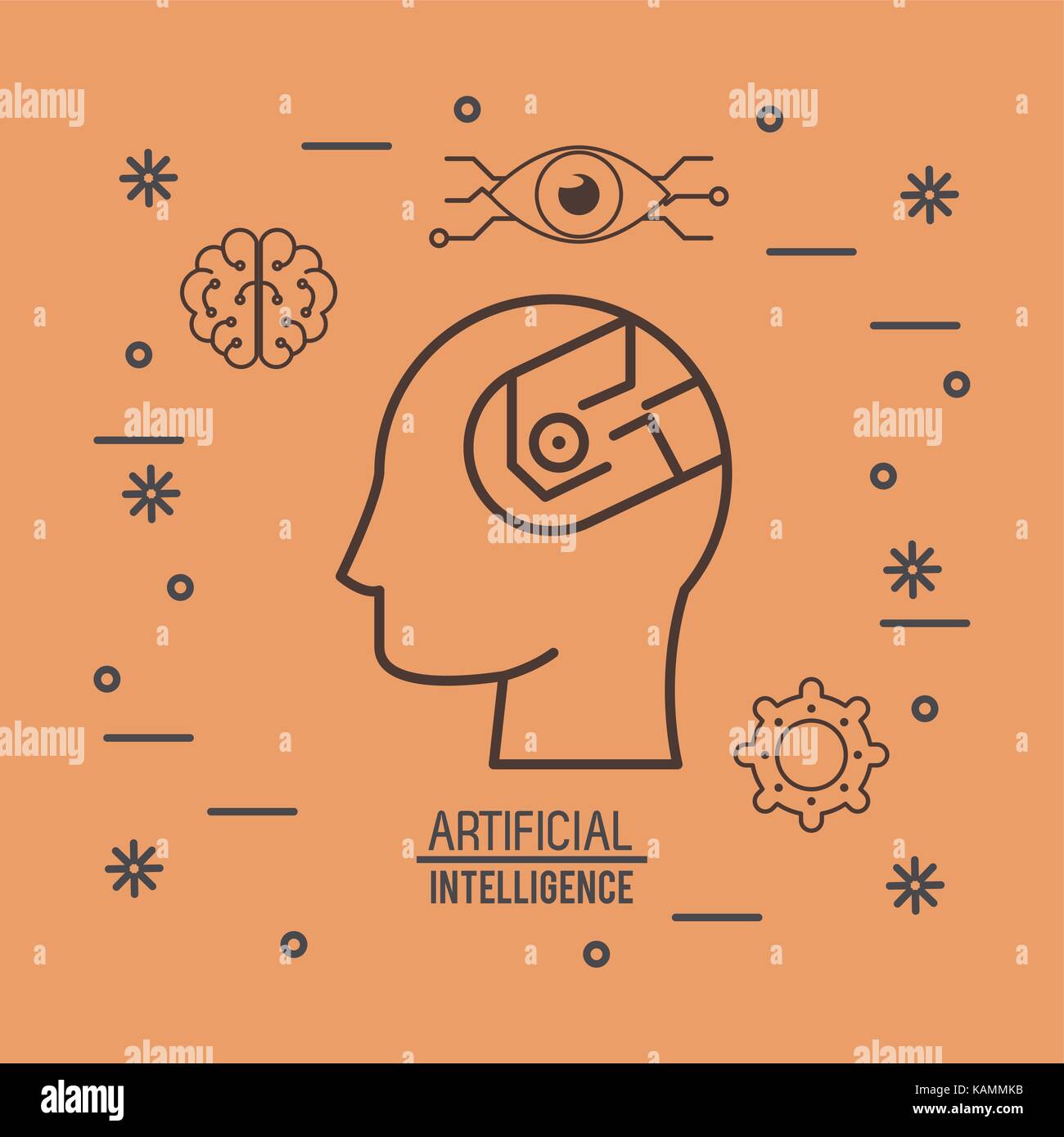 Artificial intelligence technology Stock Vector Image & Art - Alamy