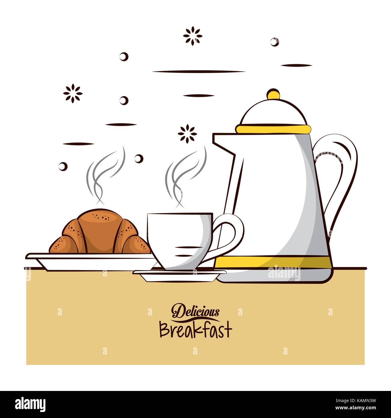 Delicious breakfast food Stock Vector Image & Art - Alamy